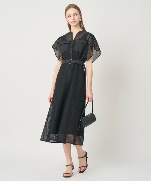 ANAYI / アナイ ロング・マキシ丈ワンピース | メッシュラッセルフレア袖 ワンピース | 詳細14