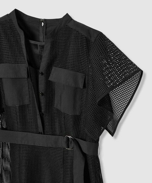 ANAYI / アナイ ロング・マキシ丈ワンピース | メッシュラッセルフレア袖 ワンピース | 詳細3