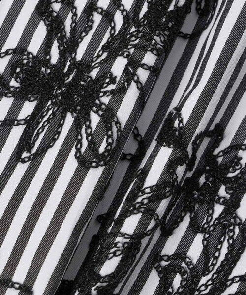 ANAYI / アナイ ロング・マキシ丈ワンピース | フラワー刺繍ストライプＡライン ワンピース | 詳細23