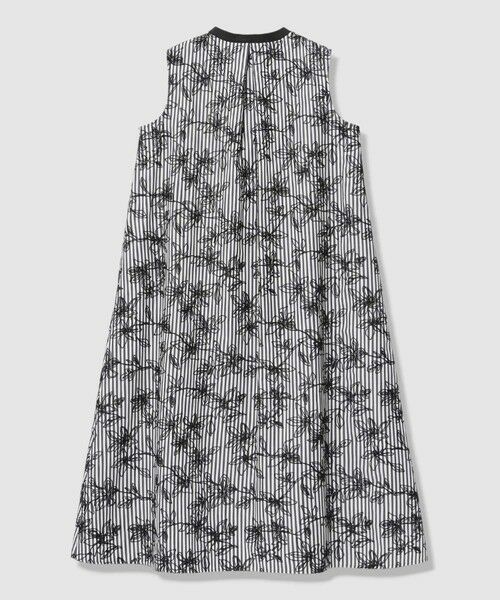 ANAYI / アナイ ロング・マキシ丈ワンピース | フラワー刺繍ストライプAライン ワンピース | 詳細3