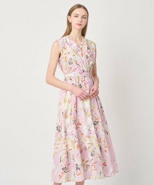 ANAYI / アナイ ロング・マキシ丈ワンピース | ペイントフラワープリントフレア ワンピース | 詳細11