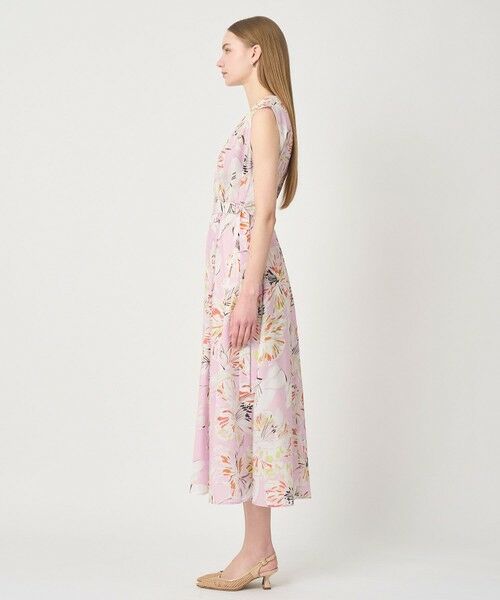 ANAYI / アナイ ロング・マキシ丈ワンピース | ペイントフラワープリントフレア ワンピース | 詳細5