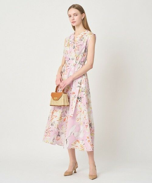 ANAYI / アナイ ロング・マキシ丈ワンピース | ペイントフラワープリントフレア ワンピース | 詳細9