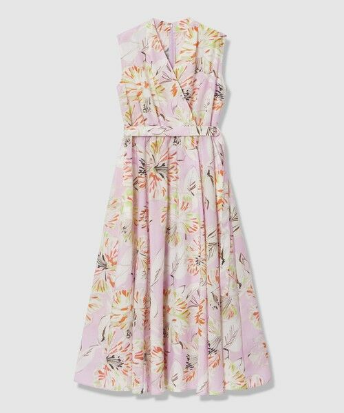 ANAYI / アナイ ロング・マキシ丈ワンピース | ペイントフラワープリントフレア ワンピース(pink (41))