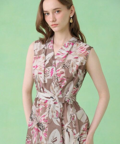 ANAYI / アナイ ロング・マキシ丈ワンピース | ペイントフラワープリントフレア ワンピース | 詳細12