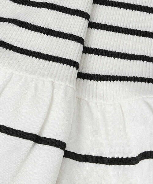 ANAYI / アナイ ミニ丈・ひざ丈ワンピース | シアーラインボーダーベルト付きワンピース | 詳細9