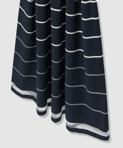 ANAYI / アナイ ミニ丈・ひざ丈ワンピース | シアーラインボーダーベルト付きワンピース | 詳細15