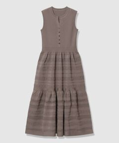 ANAYI / アナイ ミニ丈・ひざ丈ワンピース | 【セットアップ対応商品】ニッティングレースティアード ワンピース