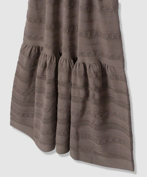 ANAYI / アナイ ミニ丈・ひざ丈ワンピース | ニッティングレースティアード ワンピース〈セットアップ対応商品〉 | 詳細9