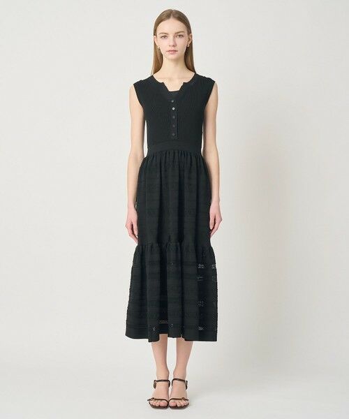 ANAYI / アナイ ミニ丈・ひざ丈ワンピース | ニッティングレースティアード ワンピース〈セットアップ対応商品〉 | 詳細13