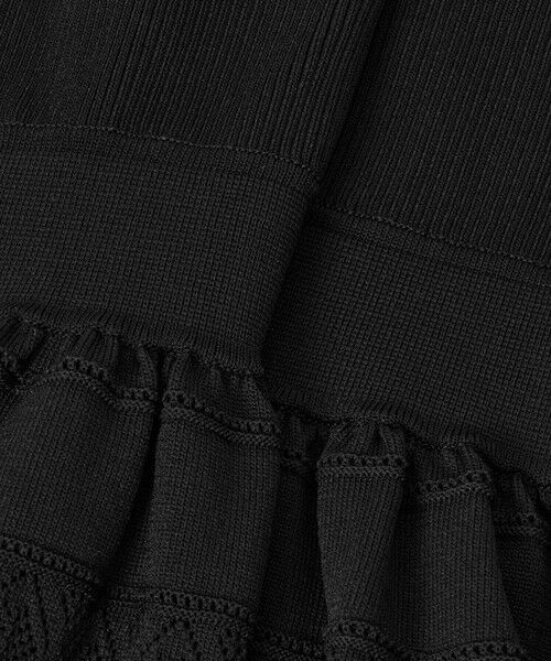 ANAYI / アナイ ミニ丈・ひざ丈ワンピース | 【セットアップ対応商品】ニッティングレースティアード ワンピース | 詳細9