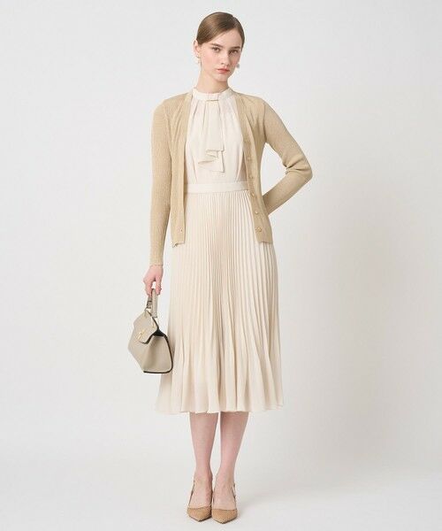 ANAYI / アナイ ミニ丈・ひざ丈ワンピース | シアードビープリーツノースリ ワンピース | 詳細4