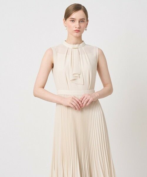 ANAYI / アナイ ミニ丈・ひざ丈ワンピース | シアードビープリーツノースリ ワンピース | 詳細1