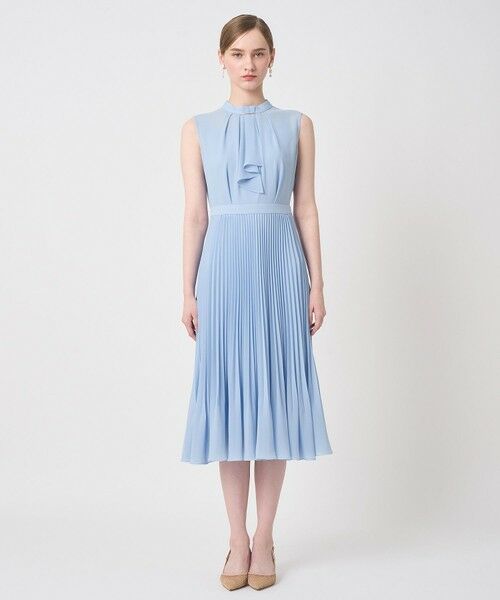 ANAYI / アナイ ミニ丈・ひざ丈ワンピース | シアードビープリーツノースリ ワンピース | 詳細12