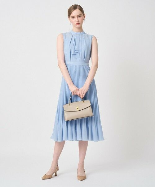 ANAYI / アナイ ミニ丈・ひざ丈ワンピース | シアードビープリーツノースリ ワンピース | 詳細16