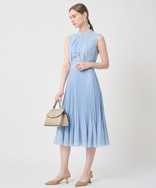 ANAYI / アナイ ミニ丈・ひざ丈ワンピース | シアードビープリーツノースリ ワンピース | 詳細17