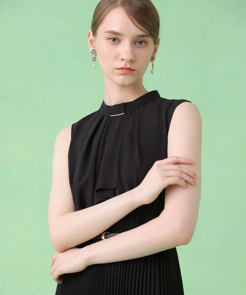 ANAYI / アナイ ミニ丈・ひざ丈ワンピース | シアードビープリーツノースリ ワンピース | 詳細22