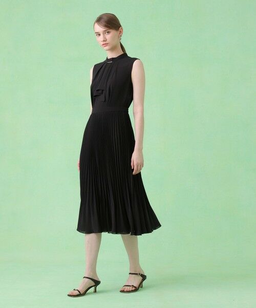 ANAYI / アナイ ミニ丈・ひざ丈ワンピース | シアードビープリーツノースリ ワンピース | 詳細24