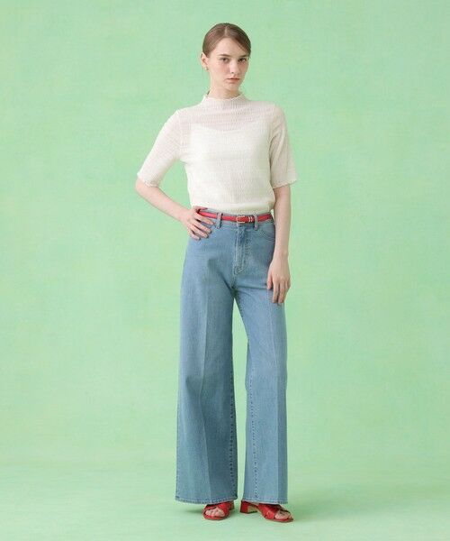 ANAYI / アナイ カットソー | シャーリング５分袖 プルオーバー | 詳細3