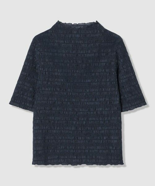 ANAYI / アナイ カットソー | シャーリング５分袖 プルオーバー（navy (65)）