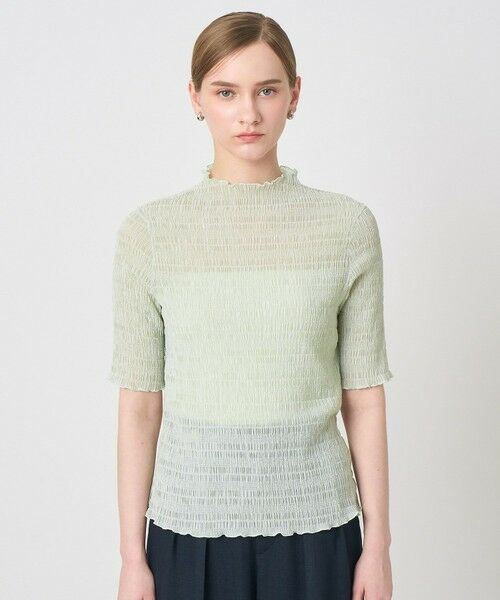 ANAYI / アナイ カットソー | シャーリング５分袖 プルオーバー | 詳細14