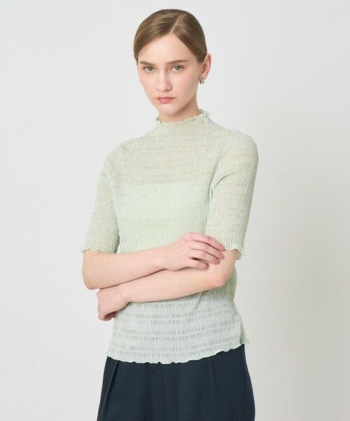 ANAYI / アナイ カットソー | シャーリング５分袖 プルオーバー | 詳細17