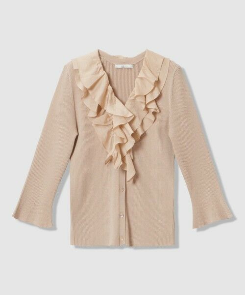 ANAYI / アナイ カーディガン・ボレロ | ルーシュ付きカーディガン（beige (11)）