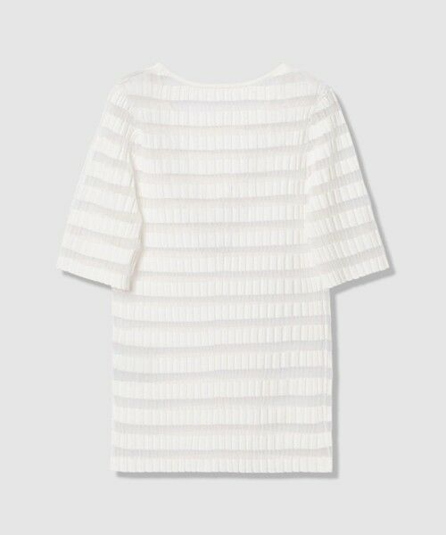 ANAYI / アナイ ニット・セーター | シアーボーダーリブプルオーバー | 詳細1