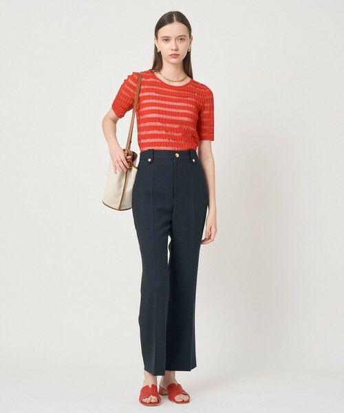 ANAYI / アナイ ニット・セーター | シアーボーダーリブプルオーバー | 詳細9