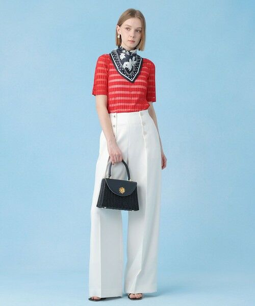 ANAYI / アナイ ニット・セーター | シアーボーダーリブプルオーバー | 詳細11