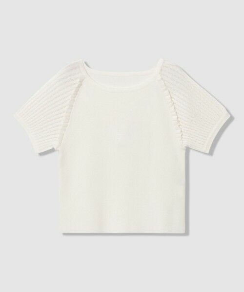 ANAYI / アナイ ニット・セーター | プチフリルスリーブ プルオーバー(off white (02))