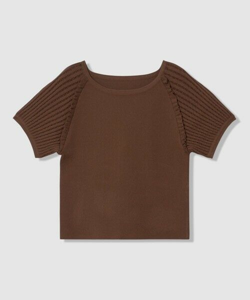 ANAYI / アナイ ニット・セーター | プチフリルスリーブ プルオーバー(brown (81))