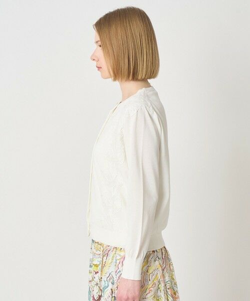 ANAYI / アナイ カーディガン・ボレロ | レースラインコットンナイロンカーディガン | 詳細2