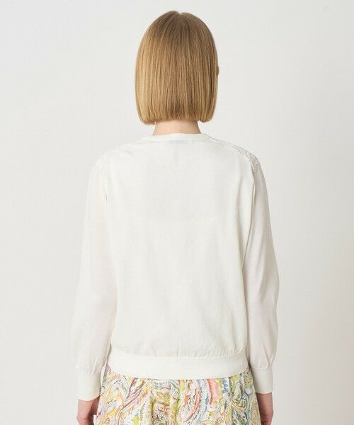 ANAYI / アナイ カーディガン・ボレロ | レースラインコットンナイロンカーディガン | 詳細3