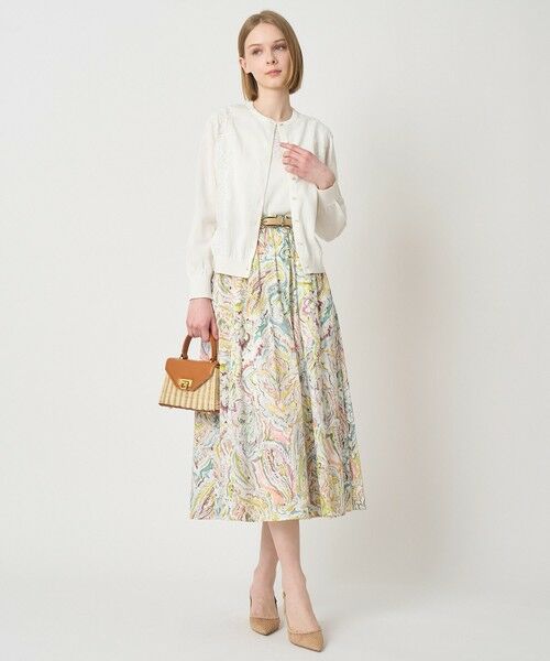 ANAYI / アナイ カーディガン・ボレロ | レースラインコットンナイロンカーディガン | 詳細7