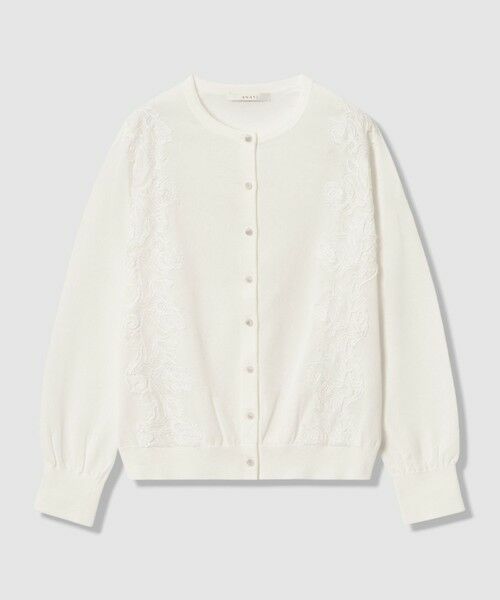 ANAYI / アナイ カーディガン・ボレロ | レースラインコットンナイロンカーディガン | 詳細10