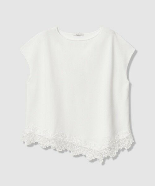 ANAYI / アナイ ニット・セーター | レースヘムボクシー プルオーバー（white (01)）