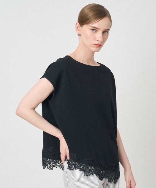 ANAYI / アナイ ニット・セーター | レースヘムボクシー プルオーバー | 詳細12