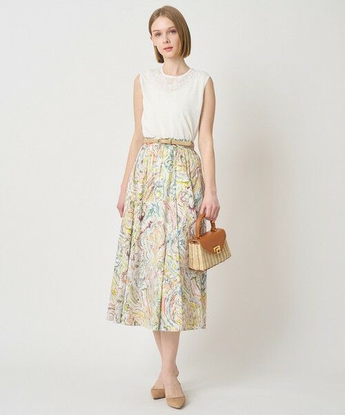 ANAYI / アナイ ニット・セーター | レースラインコットンナイロンクループルオーバー | 詳細5