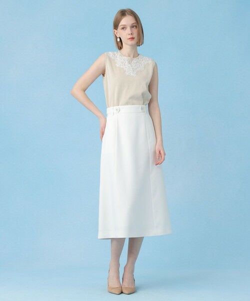 ANAYI / アナイ ニット・セーター | レースラインコットンナイロンクループルオーバー | 詳細18