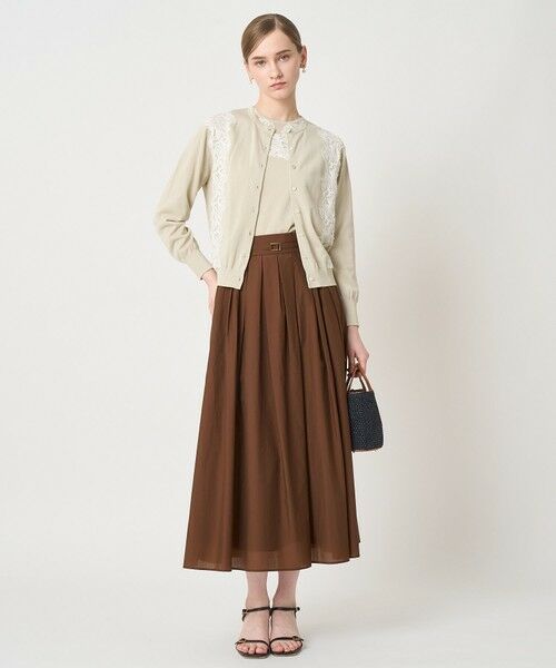 ANAYI / アナイ ニット・セーター | レースラインコットンナイロンクループルオーバー | 詳細19