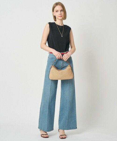 ANAYI / アナイ ニット・セーター | レースラインコットンナイロンクループルオーバー | 詳細26