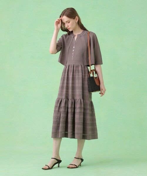 ANAYI / アナイ カーディガン・ボレロ | ニッティングメッシュクルー カーディガン〈セットアップ対応商品〉 | 詳細12