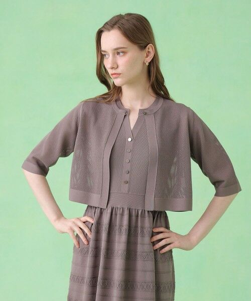 ANAYI / アナイ カーディガン・ボレロ | ニッティングメッシュクルー カーディガン〈セットアップ対応商品〉 | 詳細11