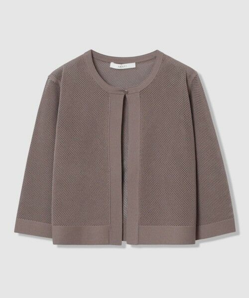 ANAYI / アナイ カーディガン・ボレロ | 【セットアップ対応商品】ニッティングメッシュクルー カーディガン(mocha (85))