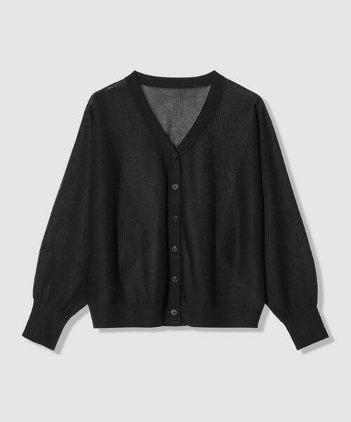 ANAYI / アナイ カーディガン・ボレロ | シアー天竺ドルマンV カーディガン(black (95))