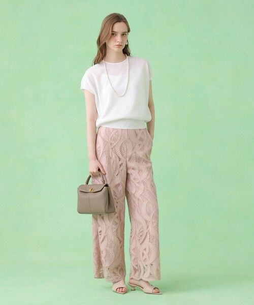 ANAYI / アナイ ニット・セーター | シアー天竺クルーネック プルオーバー | 詳細5