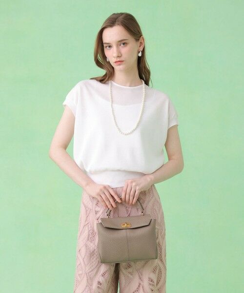 ANAYI / アナイ ニット・セーター | シアー天竺クルーネック プルオーバー | 詳細1