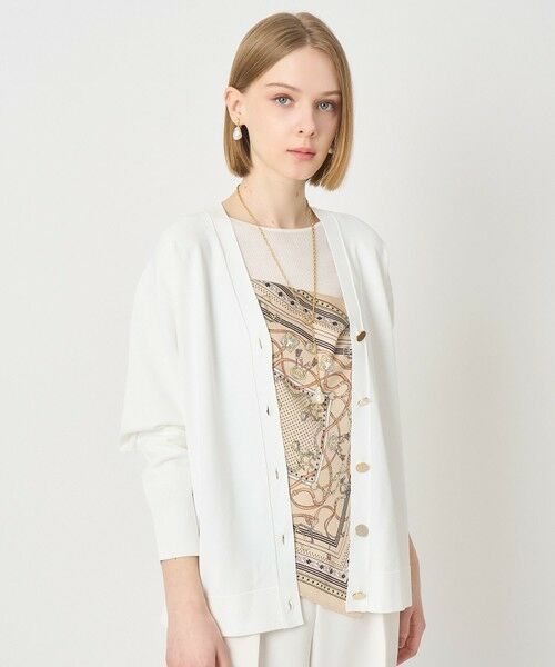 ANAYI / アナイ カーディガン・ボレロ | レーヨンポリエステルストレッチロングカーディガン（white (01)）