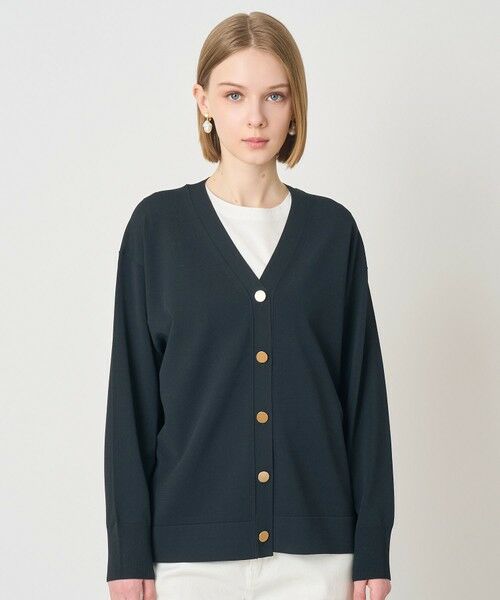 ANAYI / アナイ カーディガン・ボレロ | レーヨンポリエステルストレッチロングカーディガン（navy (65)）